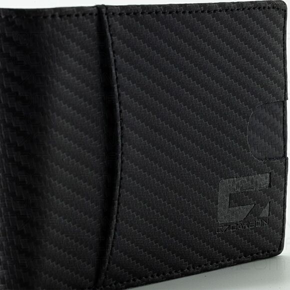 NWT Carbon Fiber Leather Wallet Bifold with RFID Blocking Ships today - Picture 5 of 14
